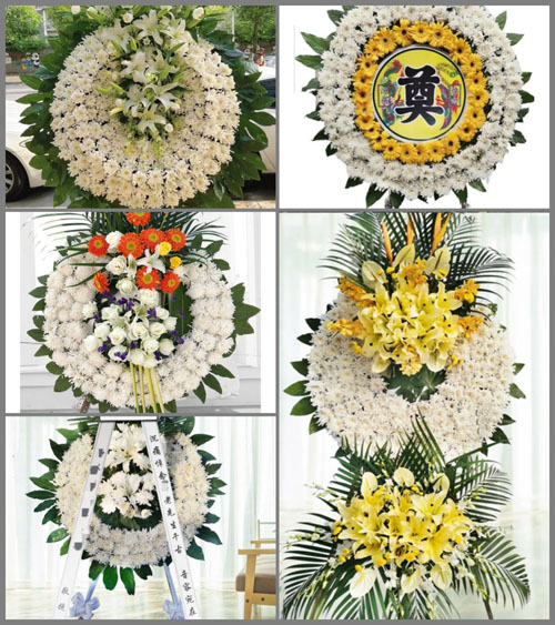 山西运城闻喜县东镇镇上白村花圈速递
